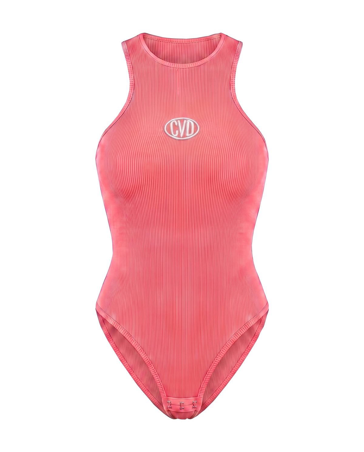 Body Rib F003 coral con óvalo CVD bordado