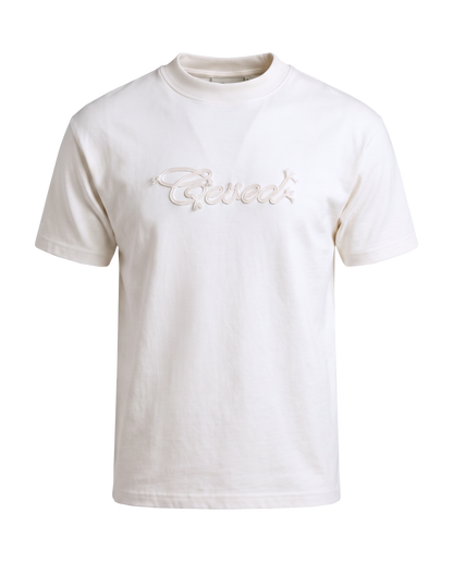 Shirt Rope F003 hueso con logo Ceved bordado en cuerda