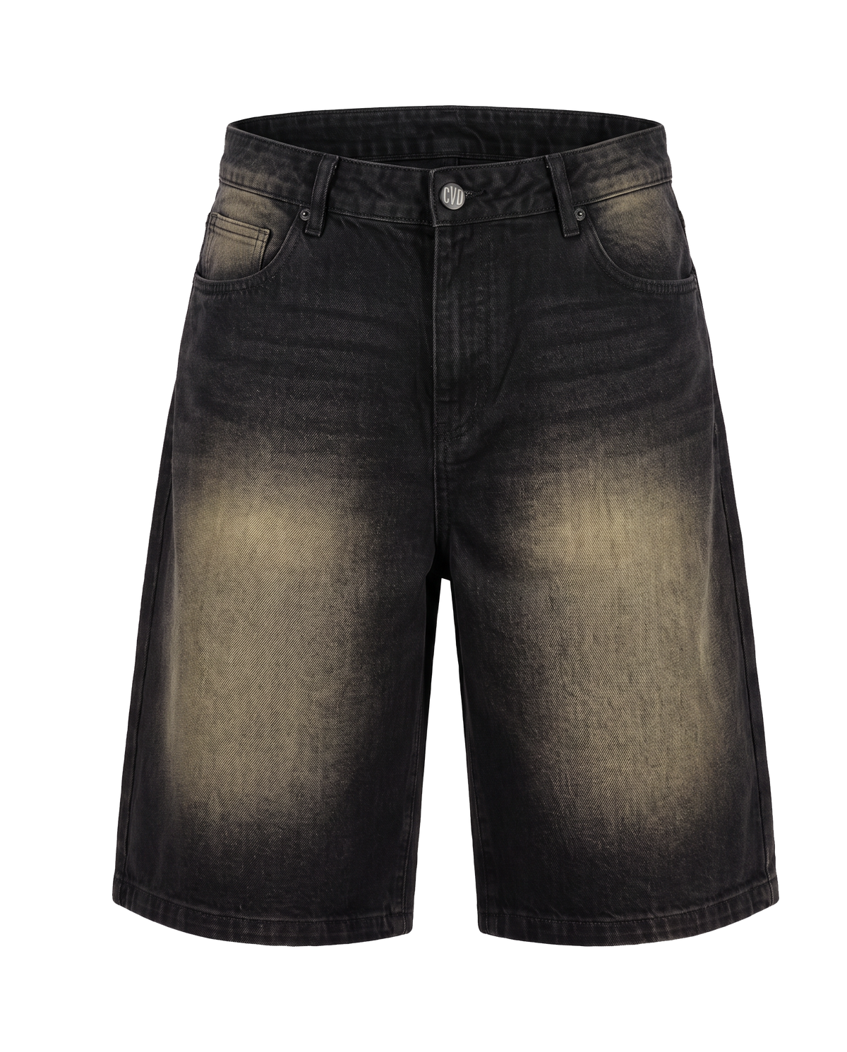 Bermuda Baggy Dirty F003 en denim negro